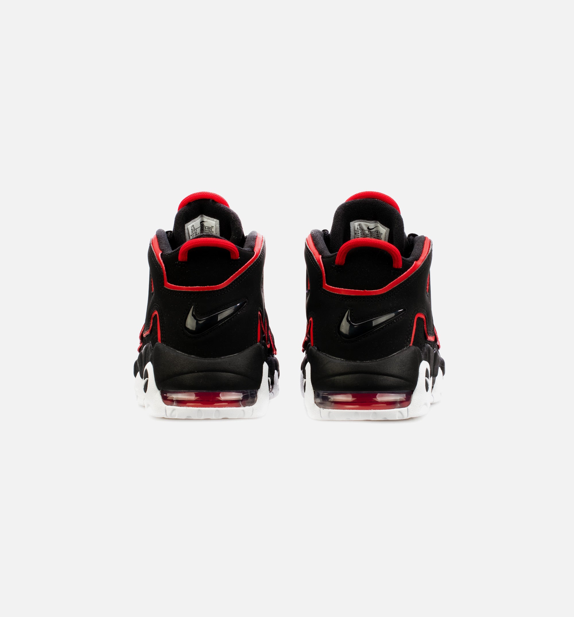 Nike FD0274-001 Air More Uptempo Red Toe Mens Basketball Shoe - Black ...
