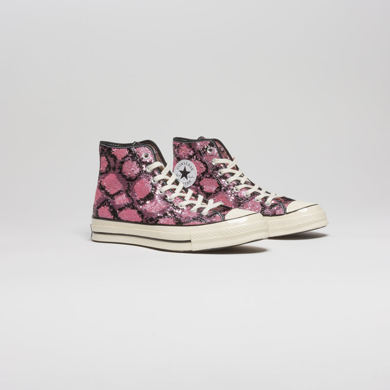 Chuck Taylor All Star Sequin High Top Mens Lifestyle Shoe - Black/Pink