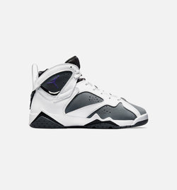 JORDAN DJ2777-100
 Air Jordan 7 Retro Flint Grade School Lifestyle Shoe - White/Grey Image 0