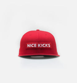 NEW ERA 11571441
 Nice Kicks Box Logo Snapback Hat - Red/White Image 0
