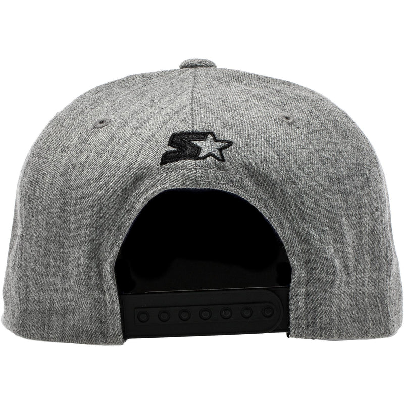 Stacked Logo Snapback Hat - Grey