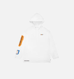 CONVERSE 10020773-A01
 Mens T-Shirt Hoodie - White/Blue/Orange/Black Image 0