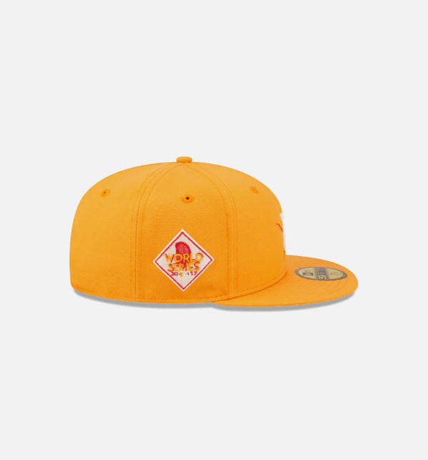 New Era Atlanta Braves State Fruit 59Fifty Fitted Cap in Peach — MAJOR