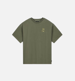 CONVERSE 10024663-A02
 Patta Four Leaf Clover Mens Short Sleeve Shirt - Olive Image 0