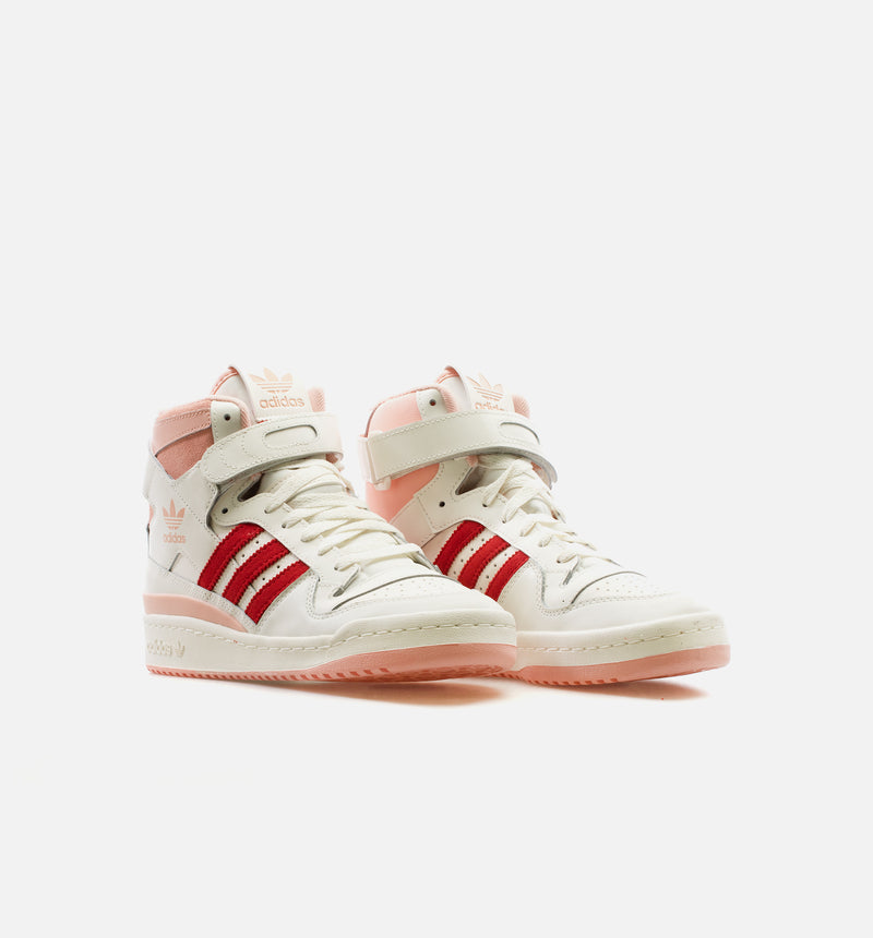 Forum 84 High Pink Glow Mens Lifestyle Shoe - White/Pink/Red