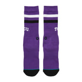 TCU Logo Crew Socks - Purple