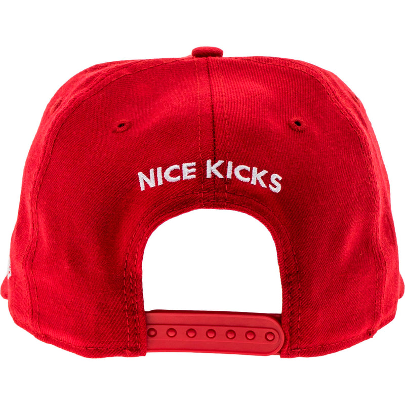 New Era X Nice Kicks 9Fifty Snapback Hat - Scarlett/White