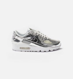 NIKE CQ6639-001
 Air Max 90 Womens Running Shoe - Platinum/Silver/Light Grey Image 0