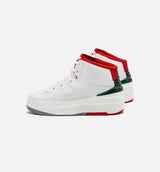 Air Jordan 2 Retro Italy Preschool Lifestyle Shoe - White/Fire Red