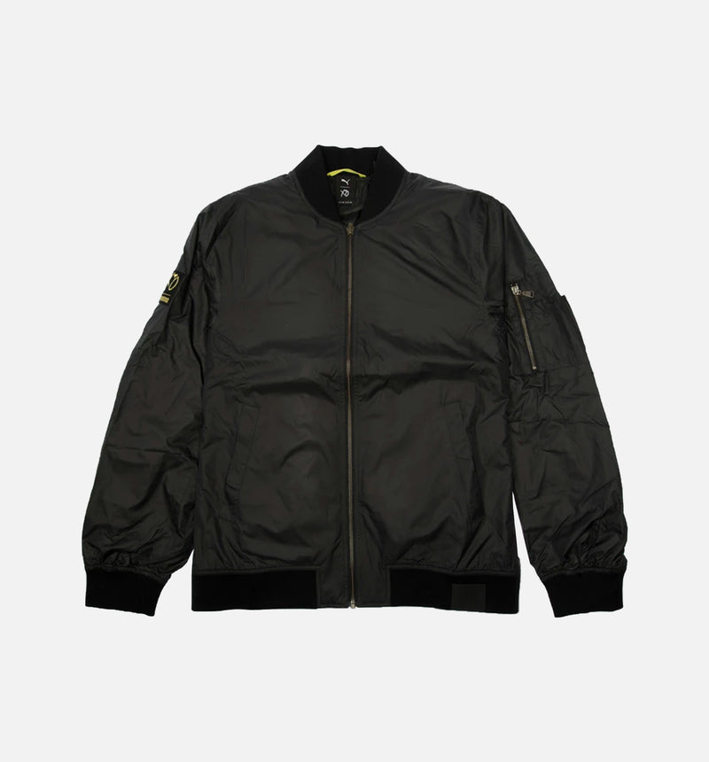The Weeknd Collection Xo Mens Nylon Bomber Jacket - Black/Black