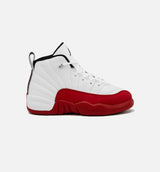 Air Jordan 12 Retro Cherry Preschool Lifestyle Shoe - Cherry/White