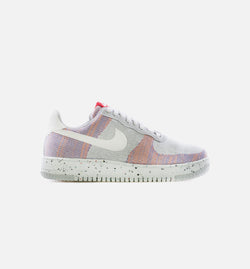 NIKE DC4831-002
 Air Force 1 Crater FlyKnit Mens Lifestyle Shoe - Wolf Grey/Pure Platinum/Gym Red/White Image 0