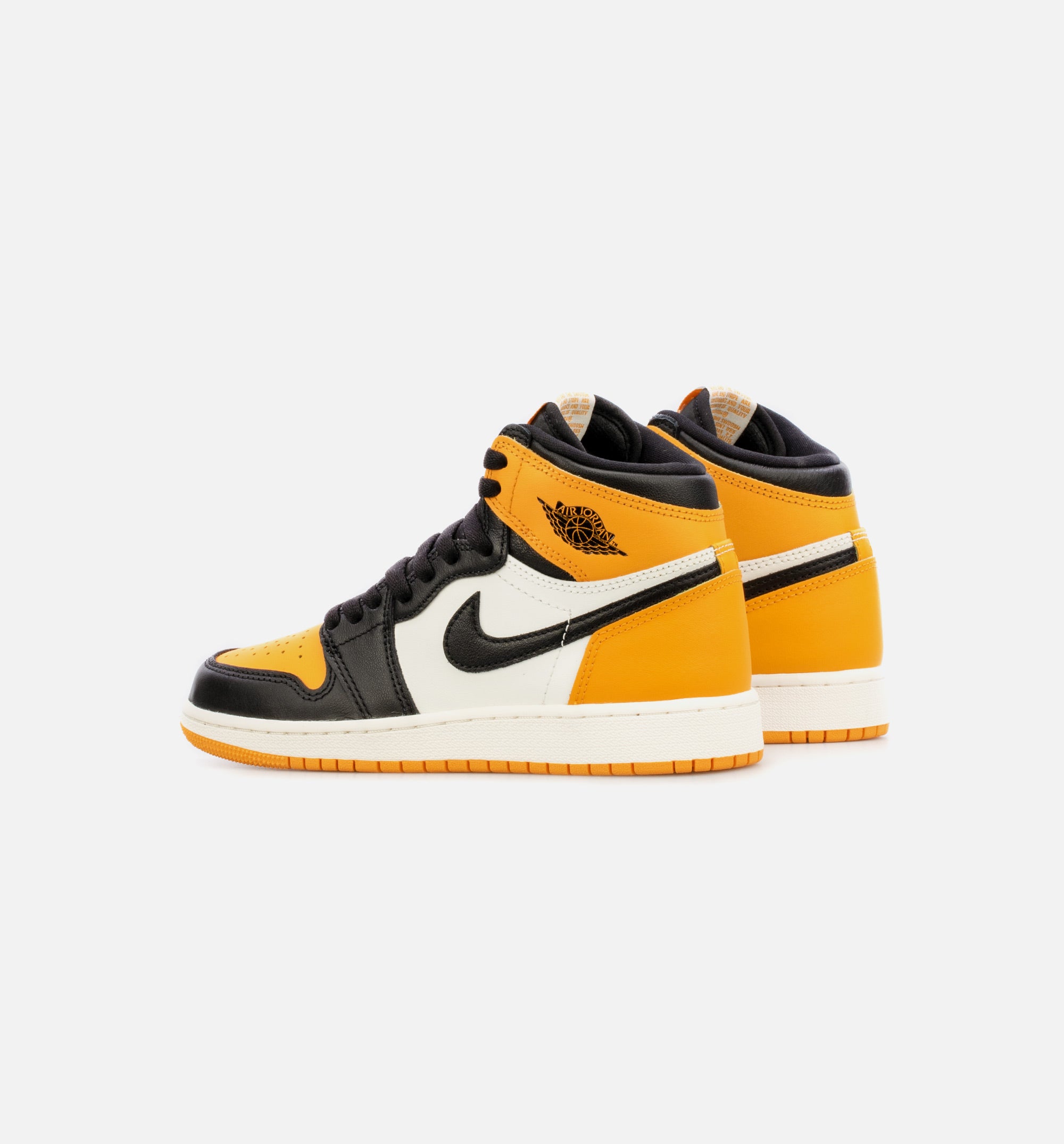 Black and yellow 2024 jordan 1 grade school