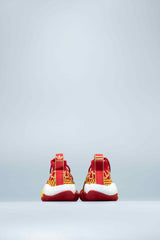 Adidas Originals Adidas by Pharrell Williams Red and Yellow x Pharell Williams CNY BYW Cotton Low Top Sneakers Neutrals