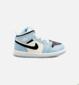 Air Jordan 1 Mid Infant Toddler Lifestyle Shoe - Blue/Black