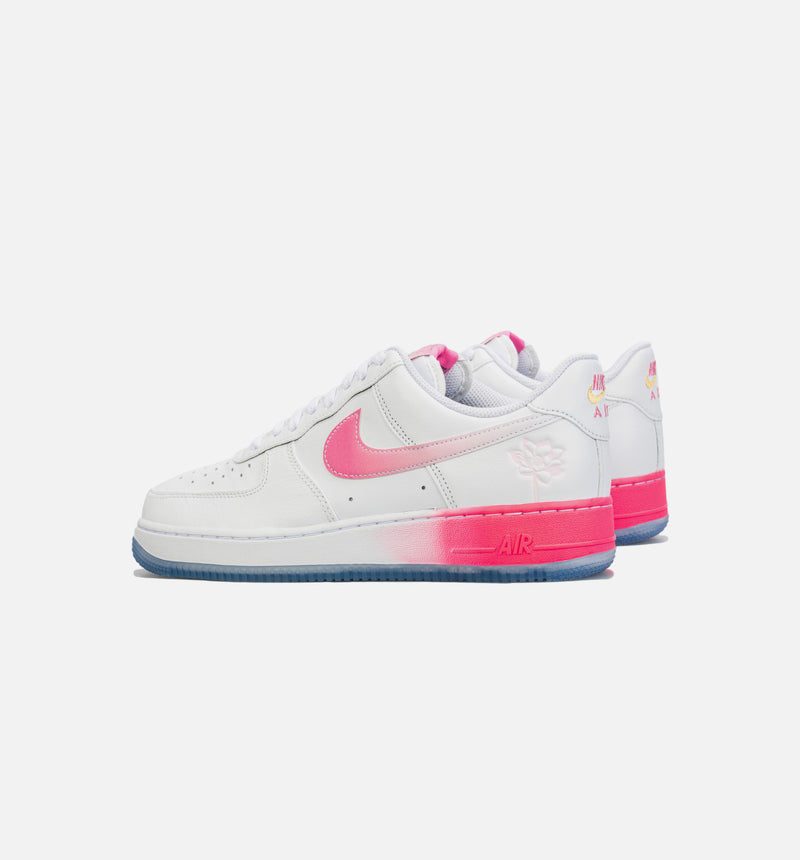 Air Force 1 Low Lotus Flower Mens Lifestyle Shoe - White/Pink