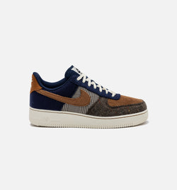 NIKE FQ8744-410
 Air Force 1 Low Tweed Corduroy Mens Lifestyle Shoe - Midnight Navy/Ale Brown/Pale Ivory Free Shipping Image 0