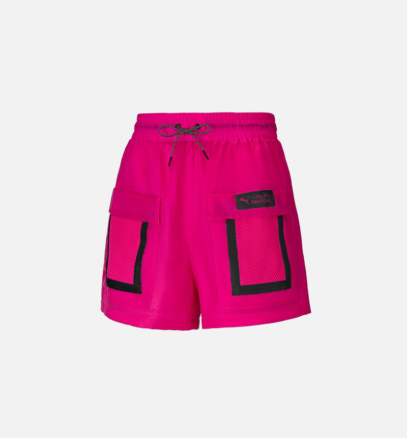 Puma X Felipe Pantone Womens Shorts - Pink/Black