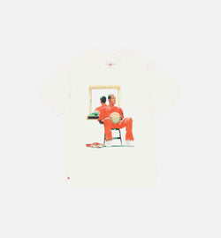 JORDAN DQ7380-133
 Artist Series by Jacob Rochester Mens Short Sleeve Shirt - Beige Image 0