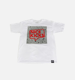 NICE KICKS ESSENTIALS FL14NK6-WHT
 Nice Kicks Cement Tee - White/Red Image 0