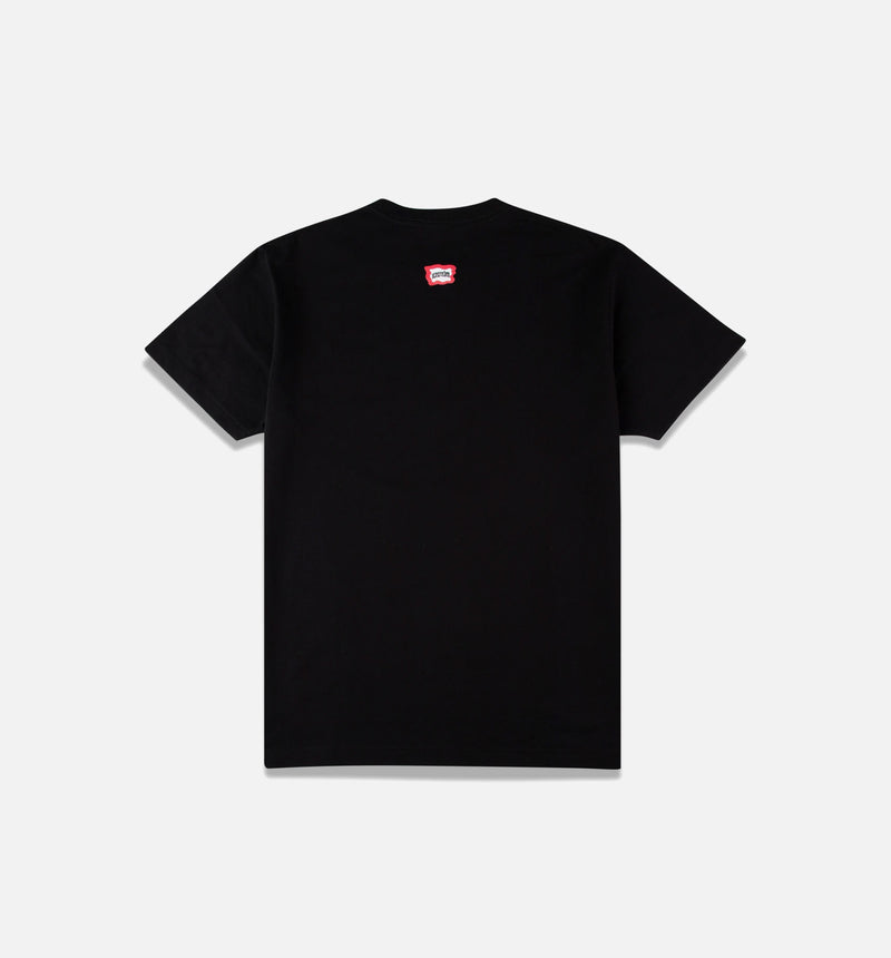Butter Pecan Short Sleeve Mens T-Shirt - Black
