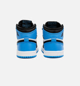 Air Jordan 1 Retro High OG University Blue Infant Toddler Lifestyle Shoe - Black/Blue
