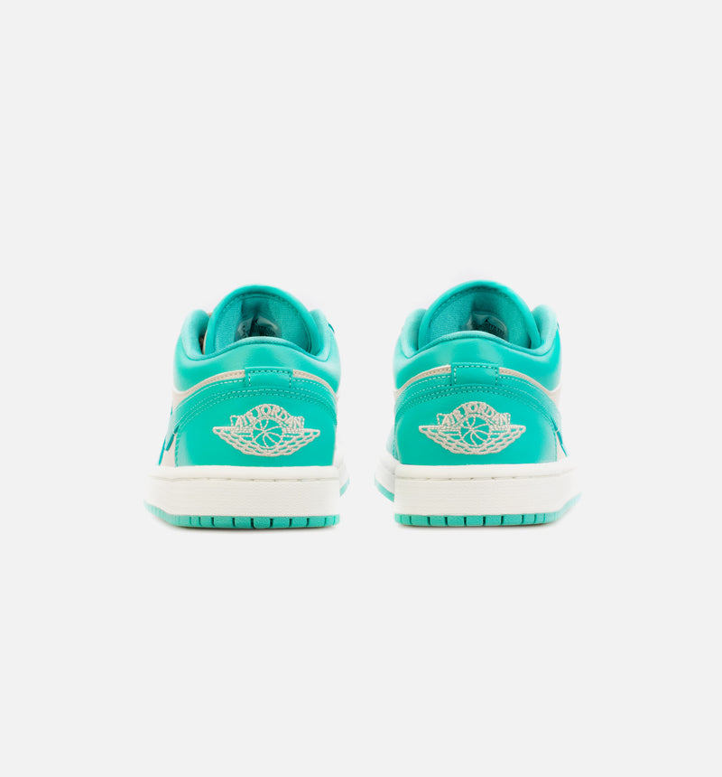 Air Jordan 1 Low Womens Lifestyle Shoe - Teal Blue/ Beige