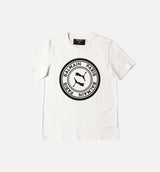 Balmain X Puma Mens Graphic T-Shirt - White/Black