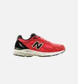 Made in USA 990v3 Red Suede Mens Running Shoe - Red/Black/White