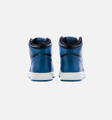 Air Jordan 1 Retro High OG Dark Marina Blue Grade School Lifestyle Shoe -  Dark Marina Blue/Black/White Limit One Per Customer