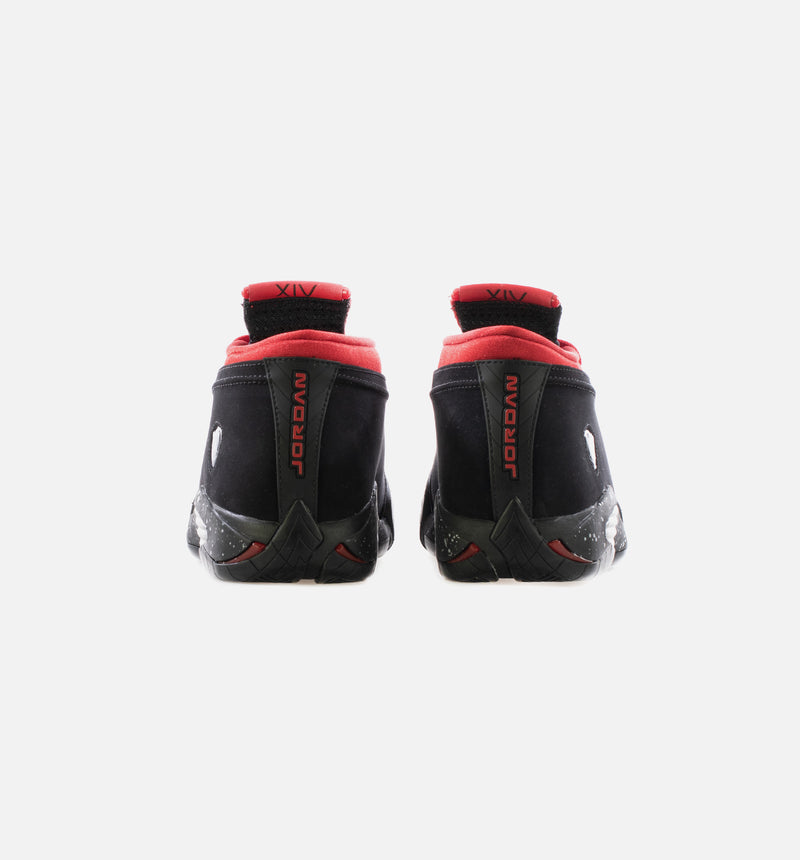 Air Jordan 14 Low Iconic Red Womens Lifestyle Shoe - Black/Metallic Silver/Gym Red Limit One Per Customer