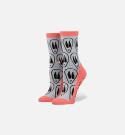 STANCE W415C16ITH
 I Thought I Was An Alien Socks Women's - Pink/Grey Image 0