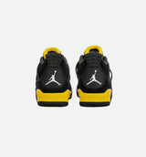 Air Jordan 4 Retro Thunder Grade School Lifestyle Shoe - Black/Yellow Free Shipping