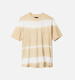 STUSSY 114968-KHA
 Spray Stripe Tee Mens T-Shirt - Khaki/White Image 0
