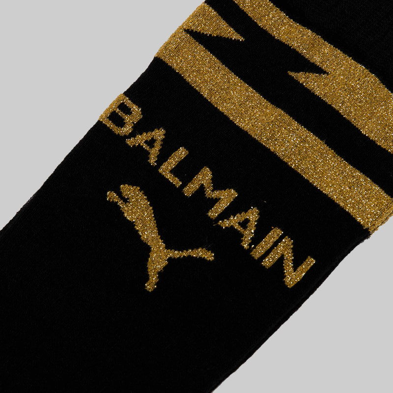 Balmain X Puma Womens Kneehigh Socks - Black