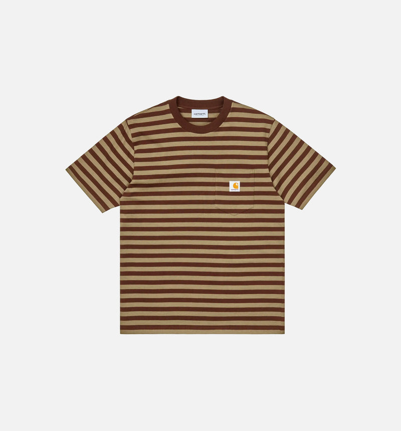Scotty Stripe Pocket Tee Mens T-Shirt - Offroad Tanami
