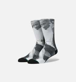 STANCE M545A17GLB-BLK
 Allen Iverson G.L Braids Socks Men's - Black/White/Grey Image 0