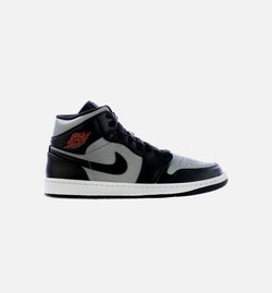 JORDAN 554724-096
 Air Jordan 1 Mid Shadow Red Mens Lifestyle Shoes - Black/Grey Image 0