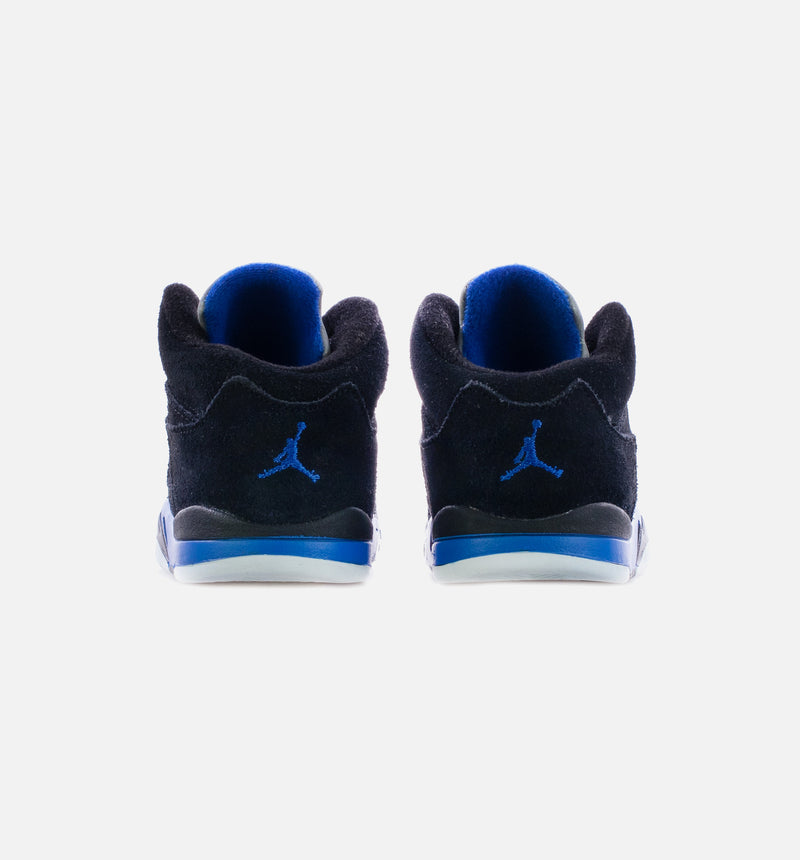 Air Jordan 5 Retro Racer Blue Infant Toddler Lifestyle Shoe - Black/Blue