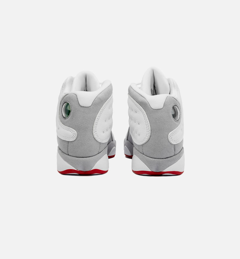 Air Jordan 13 Retro Wolf Grey Grade School Lifestyle Shoe - White/Grey Free Shipping