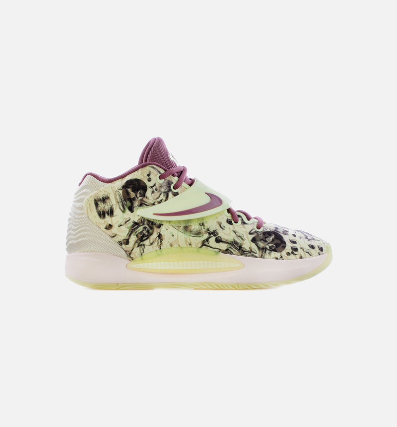 KD 14 Surreal Mens Basketball Shoe - Lime Ice/Pearl White/Light Mulberry