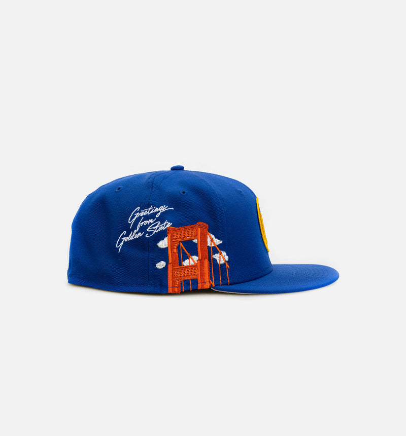 Golden State Warriors Cloud 59Fifty Mens Fitted Hat - Blue