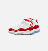 Air Jordan 11 Retro Cherry Preschool Lifestyle Shoe - White/Red