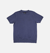 Stock Short Sleeve Crew Shirt Mens T-Shirt - Indigo