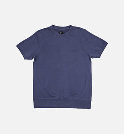 STUSSY 118152-INDO
 Stock Short Sleeve Crew Shirt Mens T-Shirt - Indigo Image 0