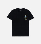 Botanical Short Sleeve Tee Mens T-Shirt - Black