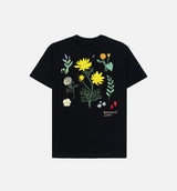 Botanical Short Sleeve Tee Mens T-Shirt - Black
