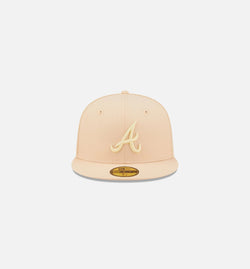 NEW ERA 60243838
 Atlanta Braves State Fruit 59FIFTY Fitted Cap Mens Hat - Beige Image 0