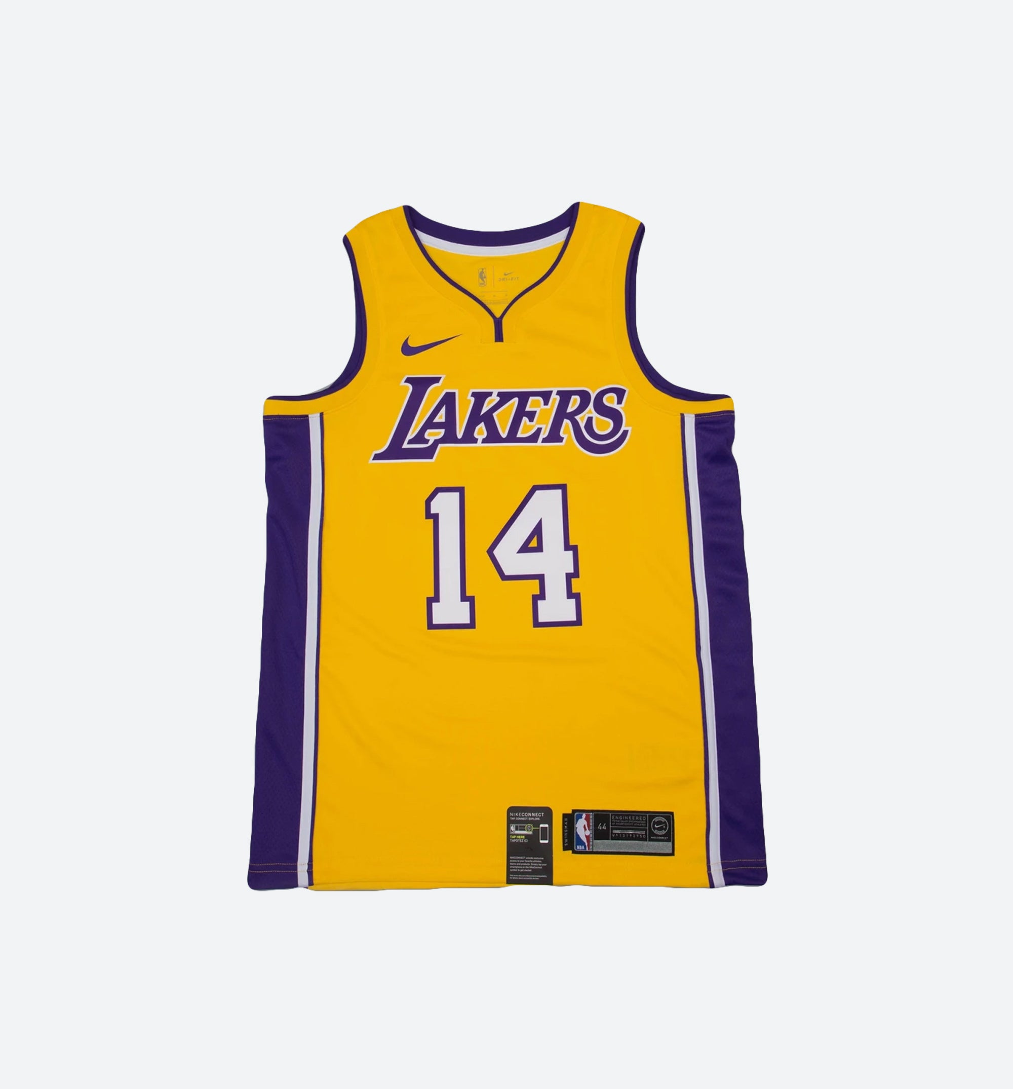 Nike 864423-729 Los Angeles Lakers Swingman Jersey - Yellow/Purple –