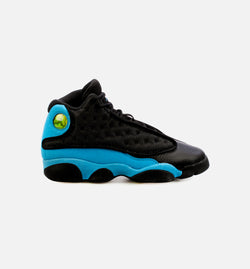 JORDAN 884129-041
 Air Jordan 13 Retro University Blue Grade School Lifestyle Shoe - Black/Blue Image 0